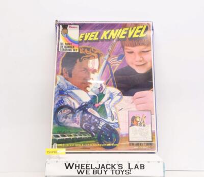 Evel Knievel Oil Paint by Number Coloring Set 1974 Hasbro NEW SEALED