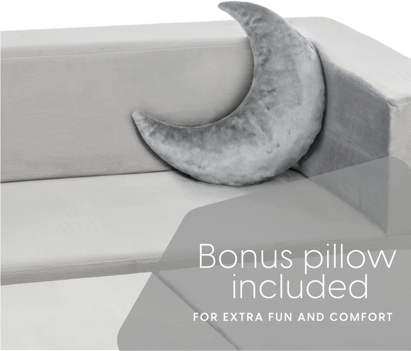 Kids Couch - Modular Kids Sofa for Toddler and Baby Playroom/Bedroom Furniture (