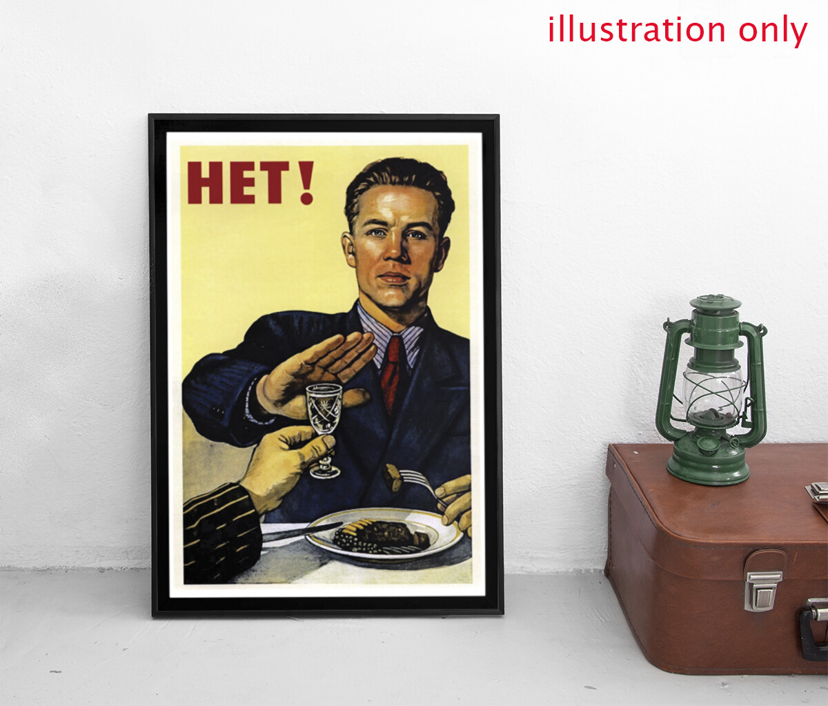 [DIN A2] Poster Russland/ Sowjetunion "Trinke nicht" Alkohol Alkoholismus Plakat