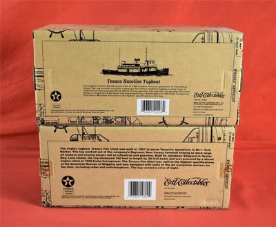 2X NIB ERTL Texaco Havoline Tugboat Nautical Series 2001-2000 Special Edition