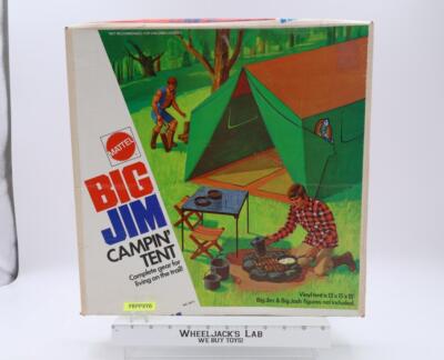 Campin' Tent 100% Complete Big Jim 1972 Mattel Vintage Action Figure Playset