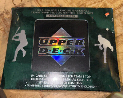1992 Upper Deck MLB Team MVP Holographic 54 Card Set 1 of 216,000 Set Sealed!
