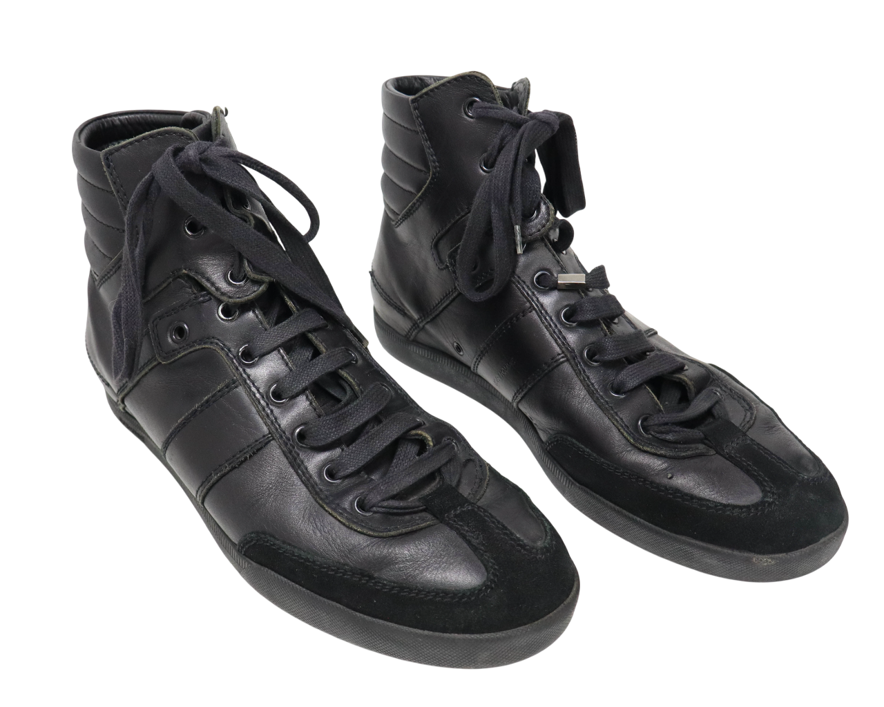 DIOR Homme Shoes Men's (EU) 41 High Top Sneakers Round Toe