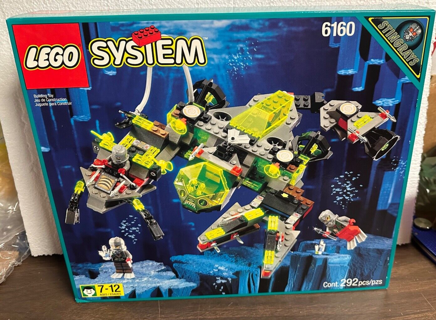 NEW 1998 Vintage LEGO 6160 Aquazone: Sea Scorpion VERY RARE