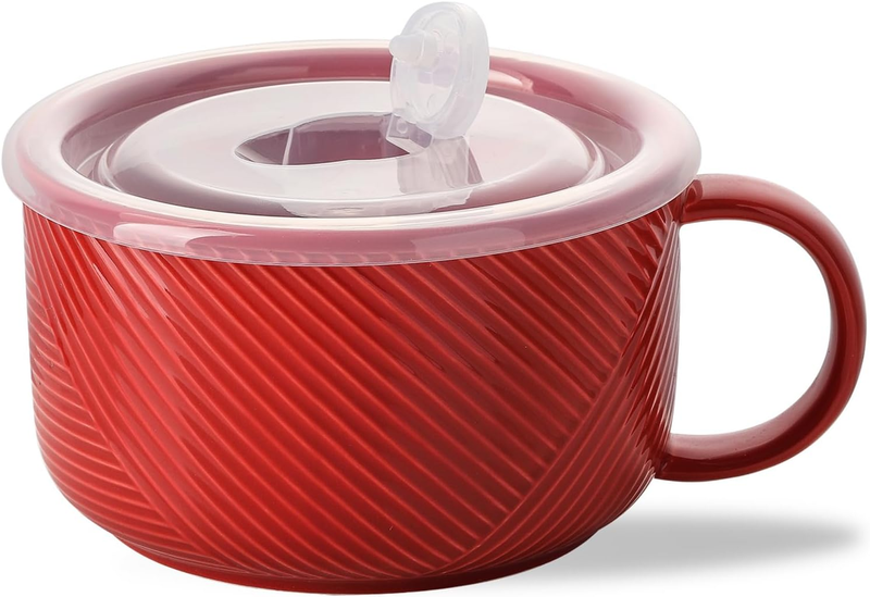 Oversized Soup Bowls with Handles : 38 Ounce Soup Mug with H