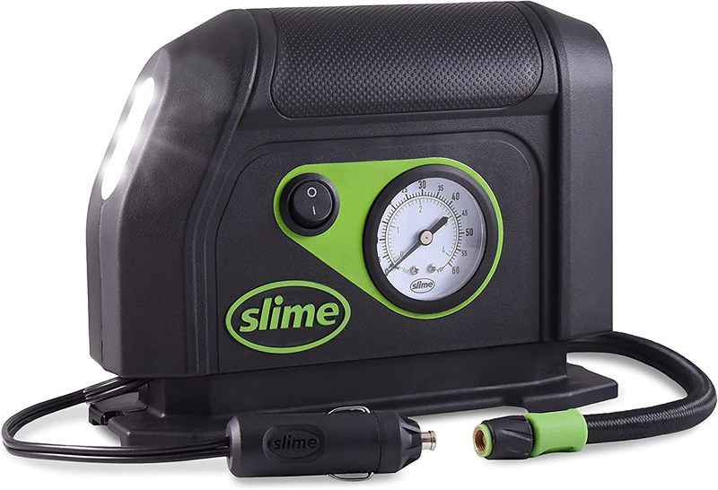40050 Tire Inflator, Portable Car Air Compressor, with Analog 100 Psi Dial Gauge