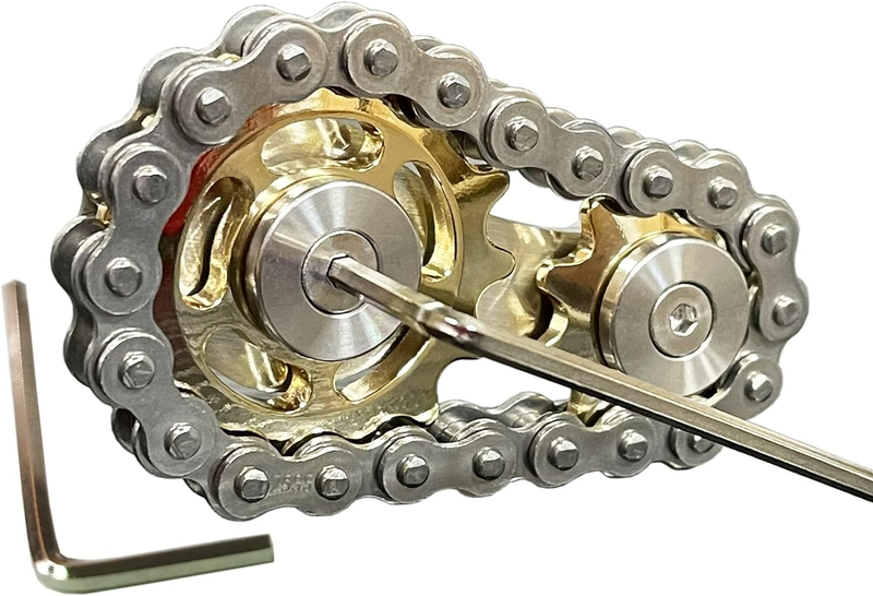 Sprocket Fidgets Chain Stainless Steel Fidget Cube Gears Linkage Bike Chain Nove