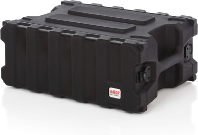 Gator Cases Pro Series Rotationally Molded 4U Rack Case with Shallow 13'' Depth;