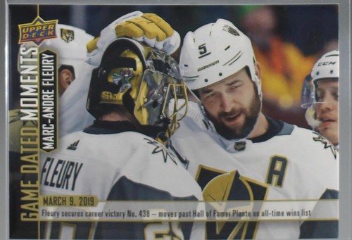 2018-19 Upper Deck Game Dated Moments - Marc-Andre Fleury #71
