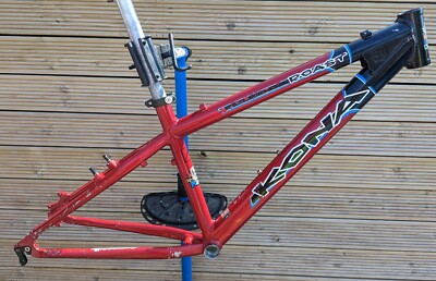 Retro Kona Roast DJ dirt jump frame 15" mountain bike frame Chute Stuff Score