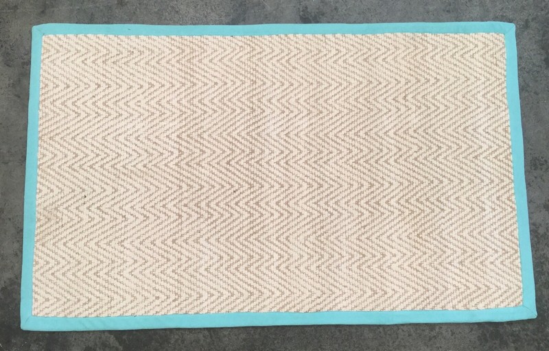 Pottery Barn Kids Aqua Chenille Jute 3 X 5 Rug Authentic Ebay