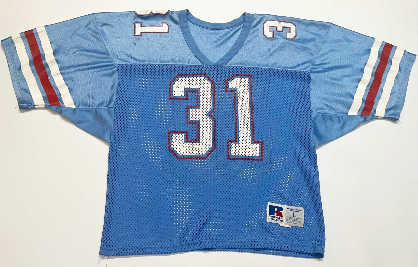 シャツ Rawlings NFL GAME JERSEY HOUSTON OILERS Vintage Houston Oilers Jersey Men's Blue M Rawlings USA Made
