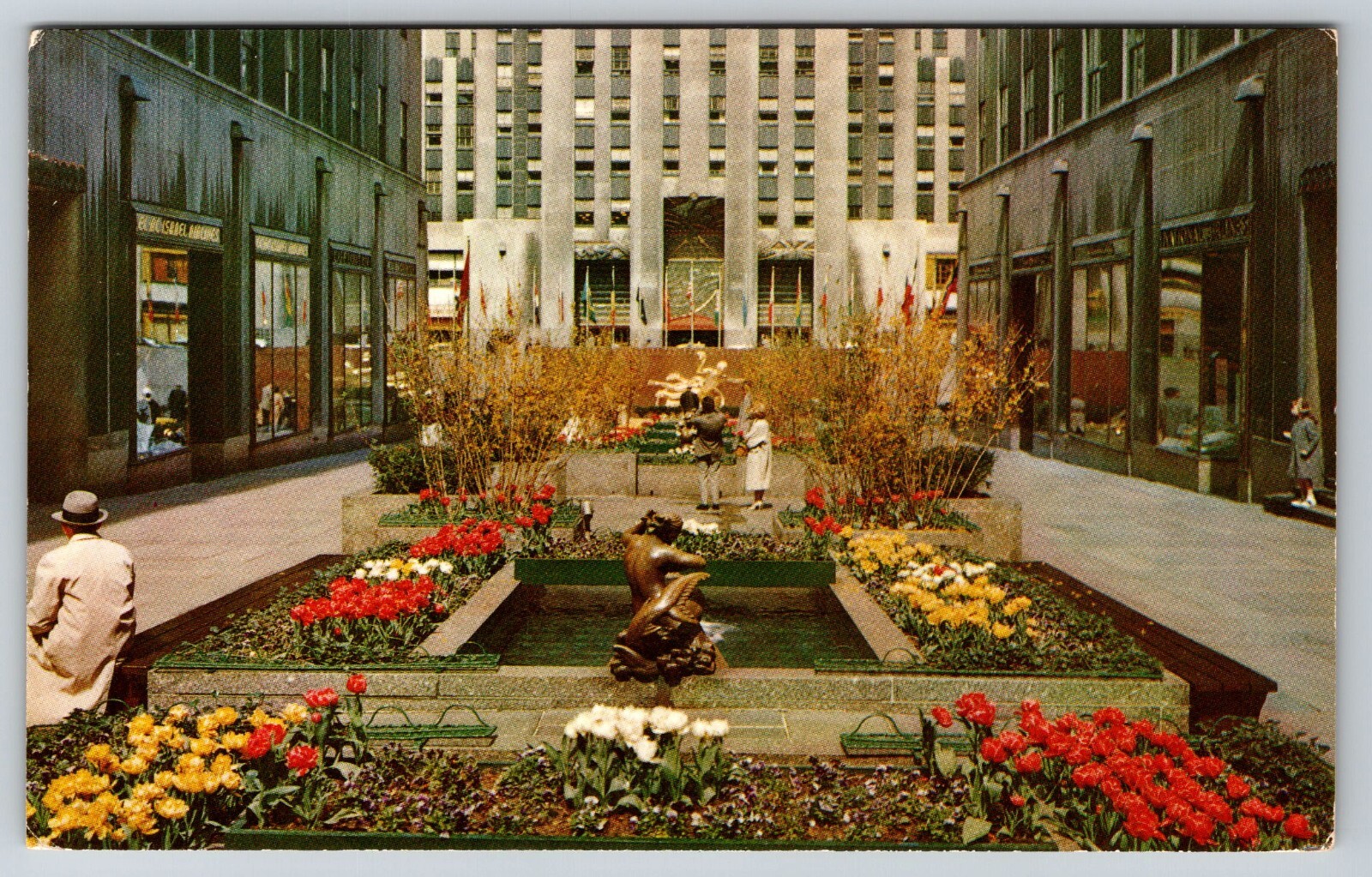 その他 CHANEL post card Channel Gardens, Rockefeller Center, NYC Postcard LC08-0567