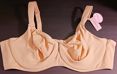 CACIQUE 46D Smooth Full Coverage Unpadded Underwire Bra Sandy Beige NWT