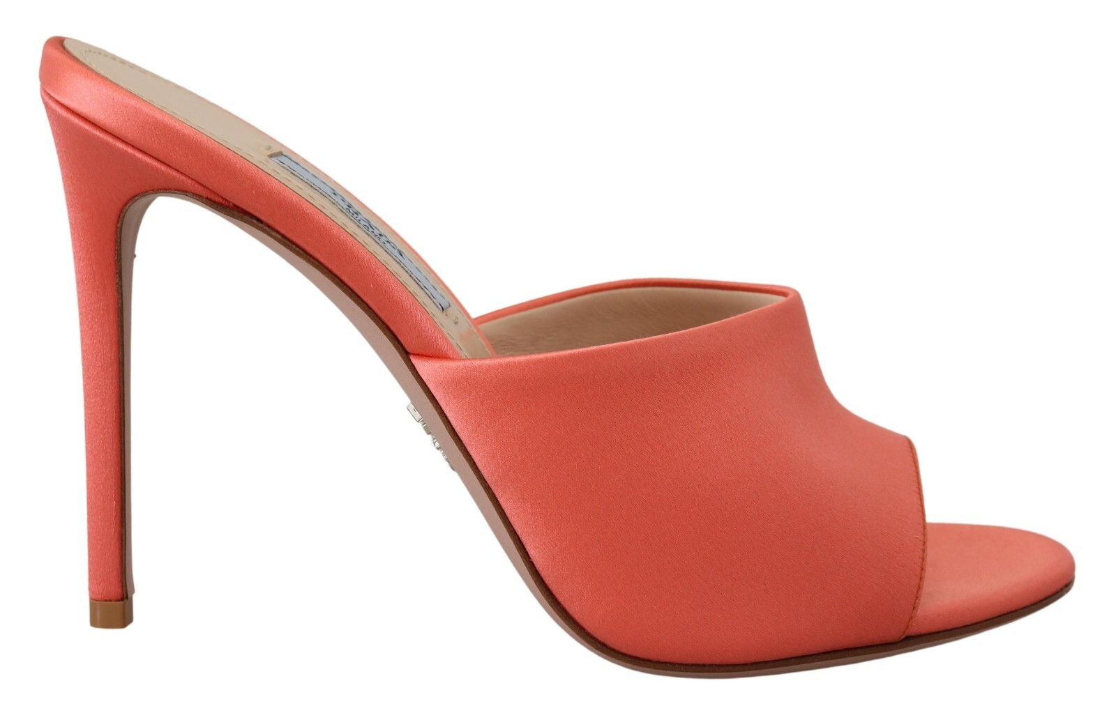 

PRADA Shoes Коралловые кожаные босоножки на шпильке Calzature EU37.5 / US7 750usd, Коралл