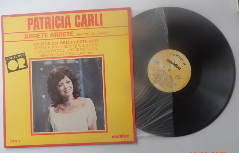 Patricia Carli ArrÃªTe, ArrÃªTe Lp 33t Collection Or Musidisc Co 1387 Quasi Neuf