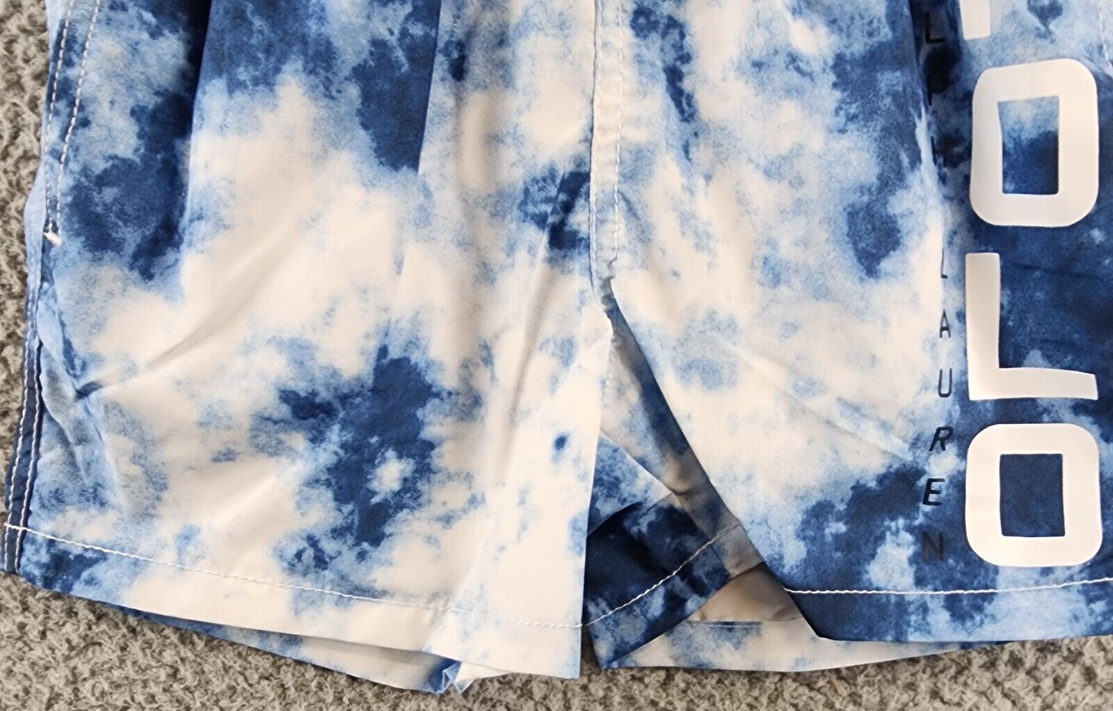 Polo Ralph Lauren Logo Swim Trunks Boys 4/4T Tie-Dye Multi Elastic Drawstring - Picture 3 of 12