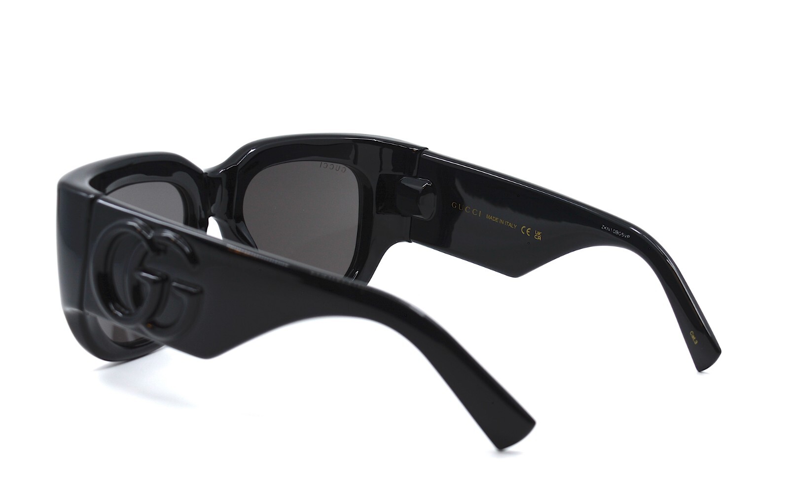 Pre-owned Gucci Gg1545s 001 Black Grey Authentic Sunglasses 53-20 In Gray