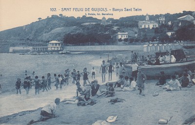 Postal Sant Feliu De Guixols - Banys De Sant Telm - L. Roisin - 102