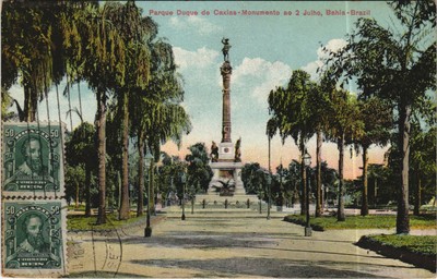 PC BRAZIL, BAHIA, PARQUE DUQUE DE CAXIAS, Vintage Postcard (b36458)