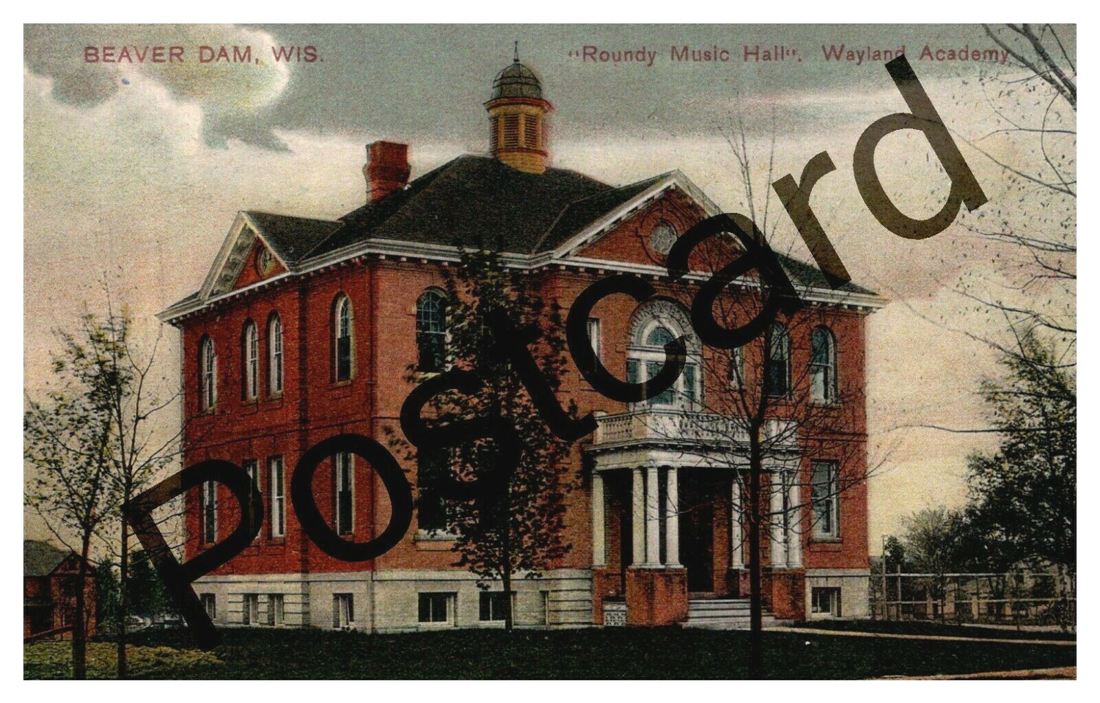 1906 "Roundy Music Hall", Wayland Academy, Beaver Dam WI, Becken