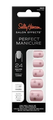 Sally Hansen Salon Effects Perfect Manicure Nail Kits Square Shape Fast Ship