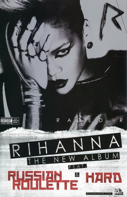 Rihanna poster - Rated R  promo poster - 11 x 17 inches