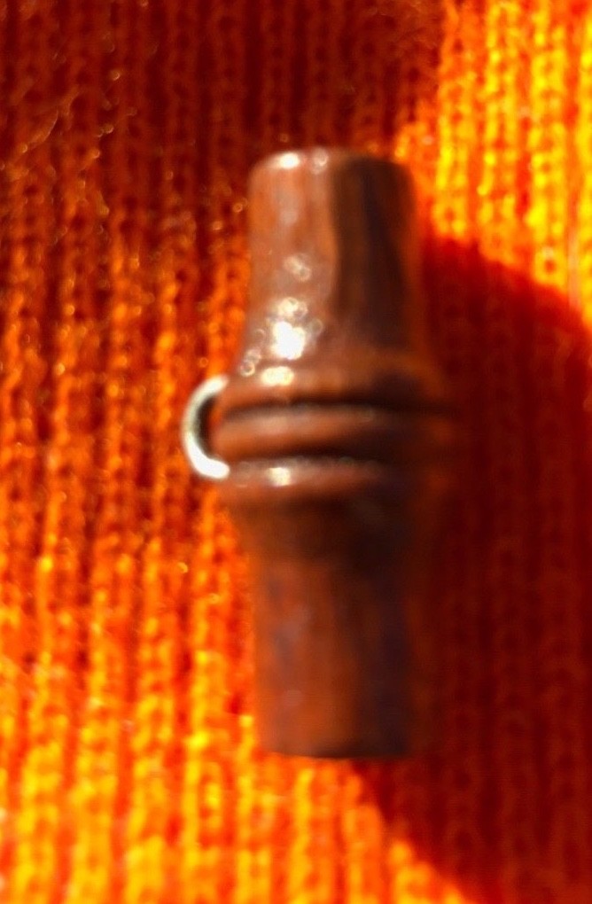 12 Wooden Toggle Buttons  Brown Wood Vintage Retro Cylinder Wire Shank NICE