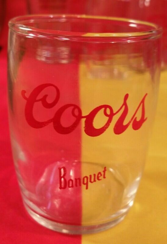 Vintage - COORS Banquet Beer - Tasting Glass 5oz Shorty Barrel 1980s 3" Tall