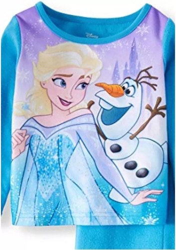 Disney Frozen Elsa Olaf 2-PC Sleepwear Flannel Pajamas Set Size 18 Months NWT