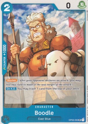 Boodle OP03-050 Uncommen Pillars of Strength One Piece Karte Englisch