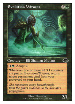Evolution Witness (retro frame) Modern Horizons 3 MTG - NM+ MYTHIC RELICS