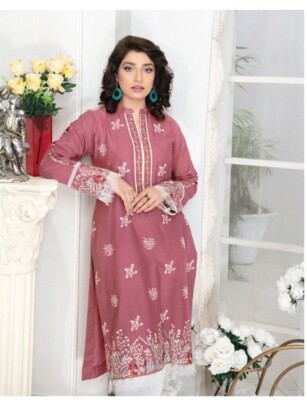 NISHA EMBROIDERED LAWN KURTI BY AALAYA  READY TO WEAR 