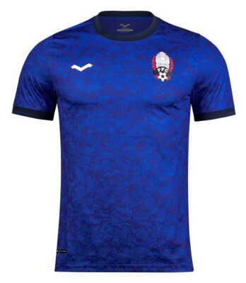 100% Authentic 2024 Cambodia National Football Soccer Team Jersey Shirt Blue