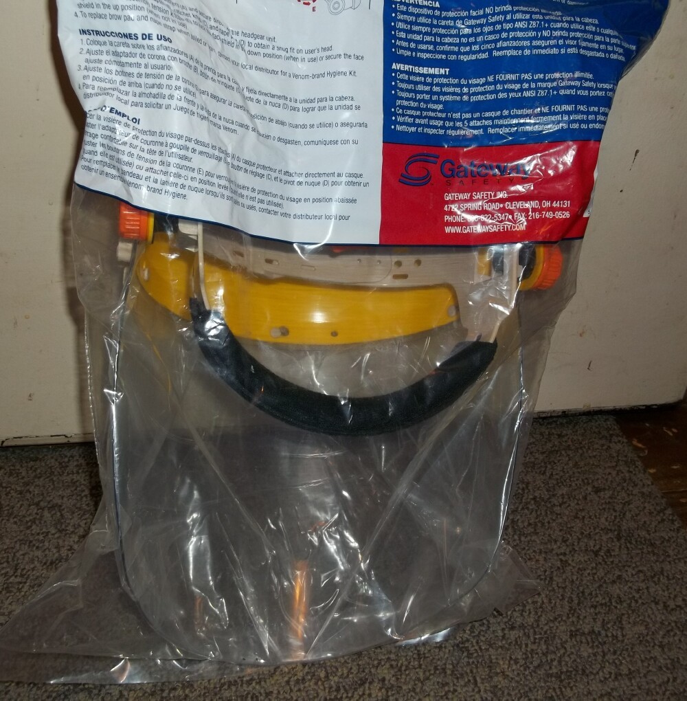 Gateway Safety 679 Faceshield with Headgear & Visor Clear with Extra clear facds