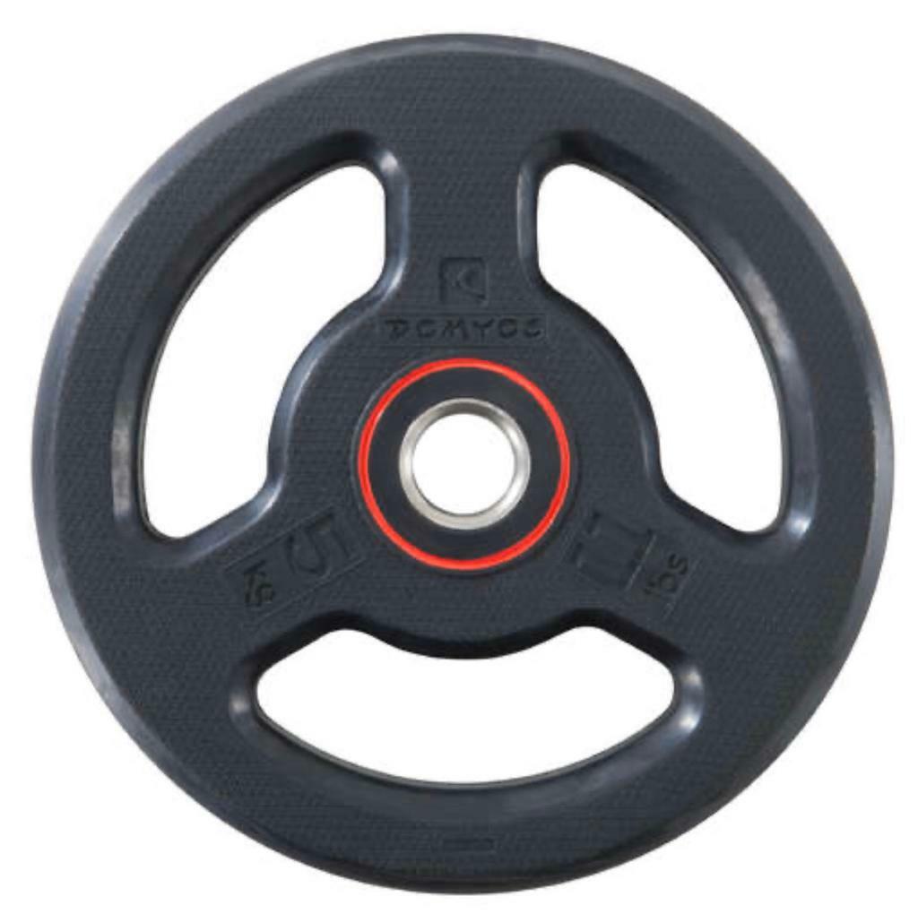 30kg (6 X 5kg Increments) Standard Rubber Weight Disc/Plates28mm