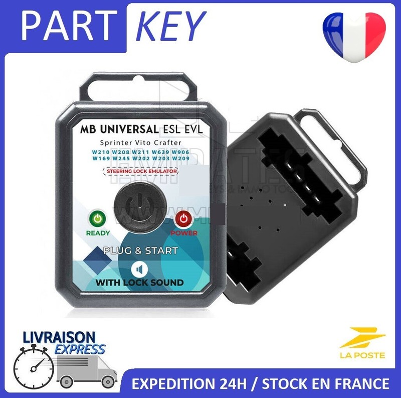 Emulateur Steering Lock Mercedes W204 W207 W212 W176 W447 Sans Programmation