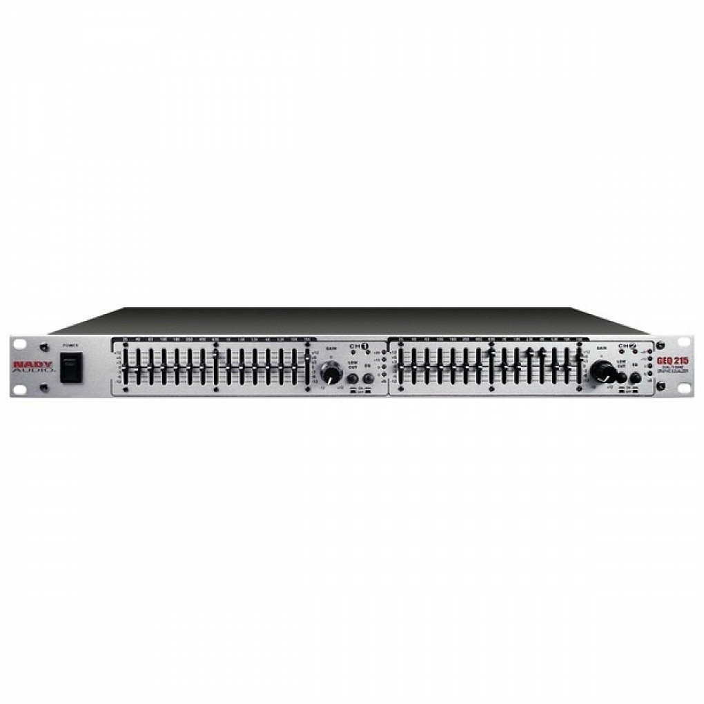 2 Channel Equalizer, Single Rack Space,15 -2/3rd Octave Bands Each Channel