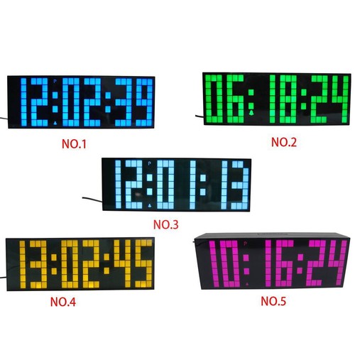 Multifunction LED Digital Alarm Clock Thermometer Calendar Home Desktop Decor