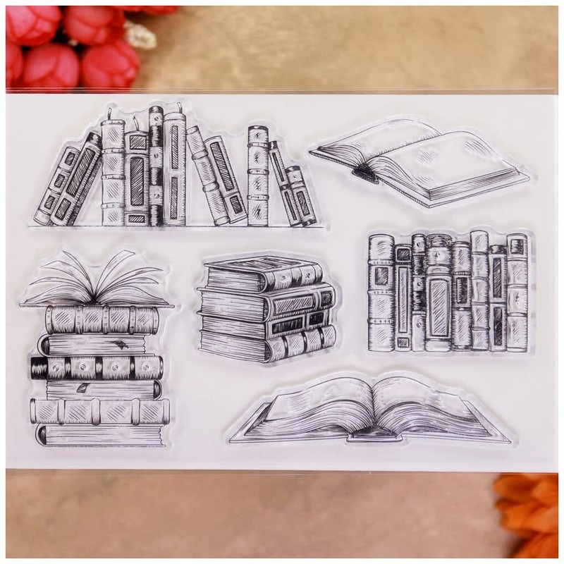 Book Back To School Clear Stamps for Card Making Decoration