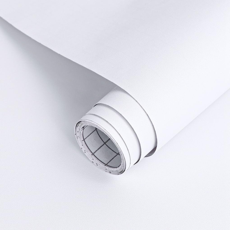 Matte White Contact Paper Peel and Stick Wallpaper Self Adhesi...