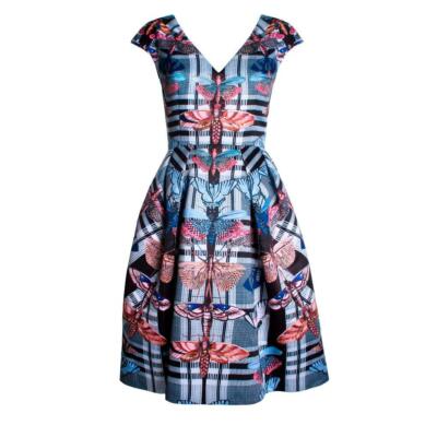Pre-owned Temperley London Temperley Arielle Strctrd Dres In Blue