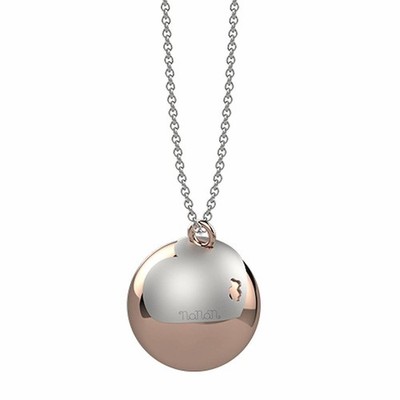 Collana Nanan Bijou NAN0279 Chiama Angeli Argento Boule pvd Oro Rosa Cuore Orsi