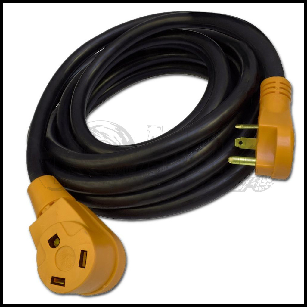 25 Foot Rv Extension Cord 30 Amp Power Supply Cable For Trailer Camper