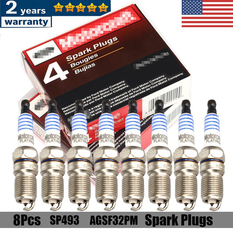 8pcs Spark Plugs For Ford Motorcraft 4.6l 5.4l V8 New Sp493 Platinum ...