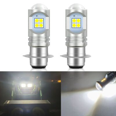 2 LEDs for STANLEY 12V 25/25W Headlamp Bulb Honda TRX 200 300 350 400 450 FL 25