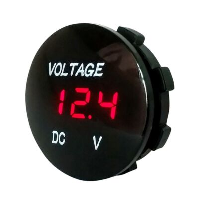 12V-24V Car Marine Motorcycle BLUE LED Digital Volt meter Voltage Battery Gauge