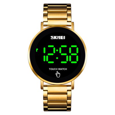 Men's Electronic Watch Fashion LED Touch Screen Waterproof Stainless Steel Band