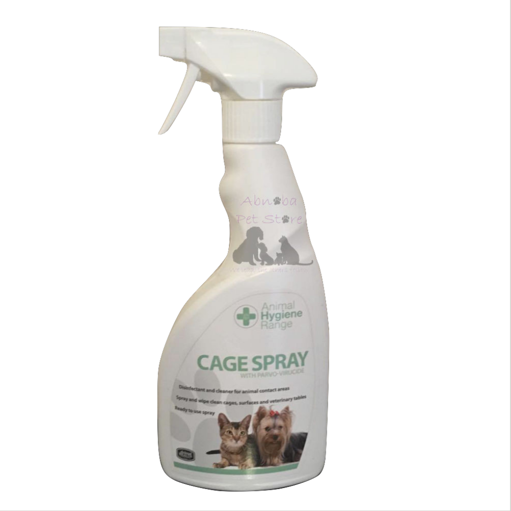 Animal Health Home Cage Spray Ready to use disinfectant contains Parvo