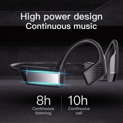 Bone Conduction Earphone Portable TWS Bluetooth 5 Ergonomic for Sports Running